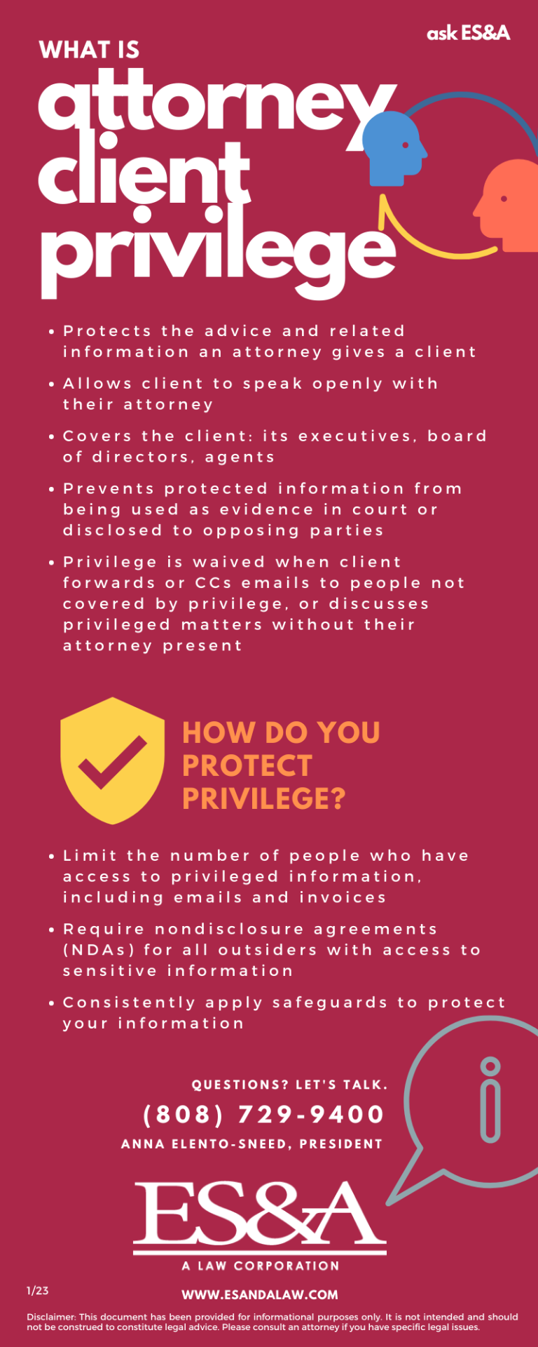 AttorneyClient Privilege What Is It and How Do You Protect It?